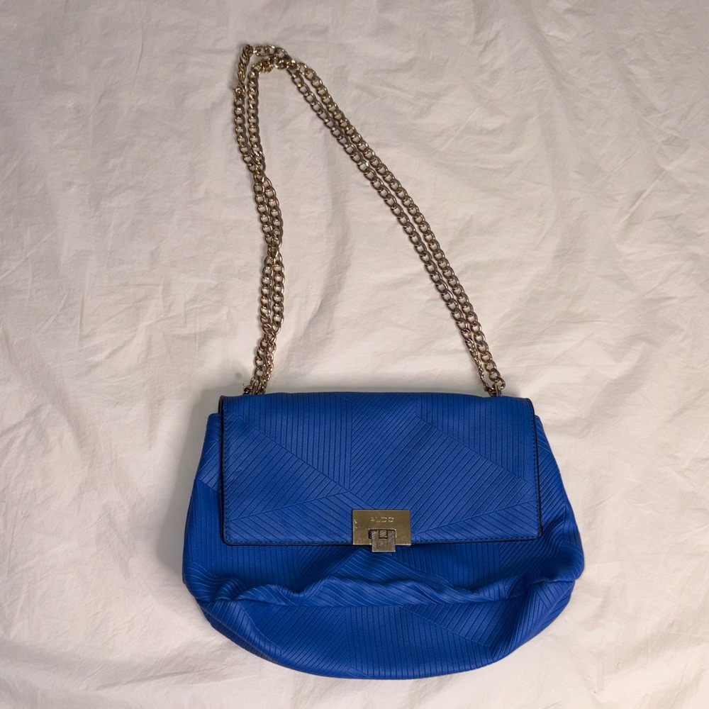 Blue Chain Strap Women's Bag